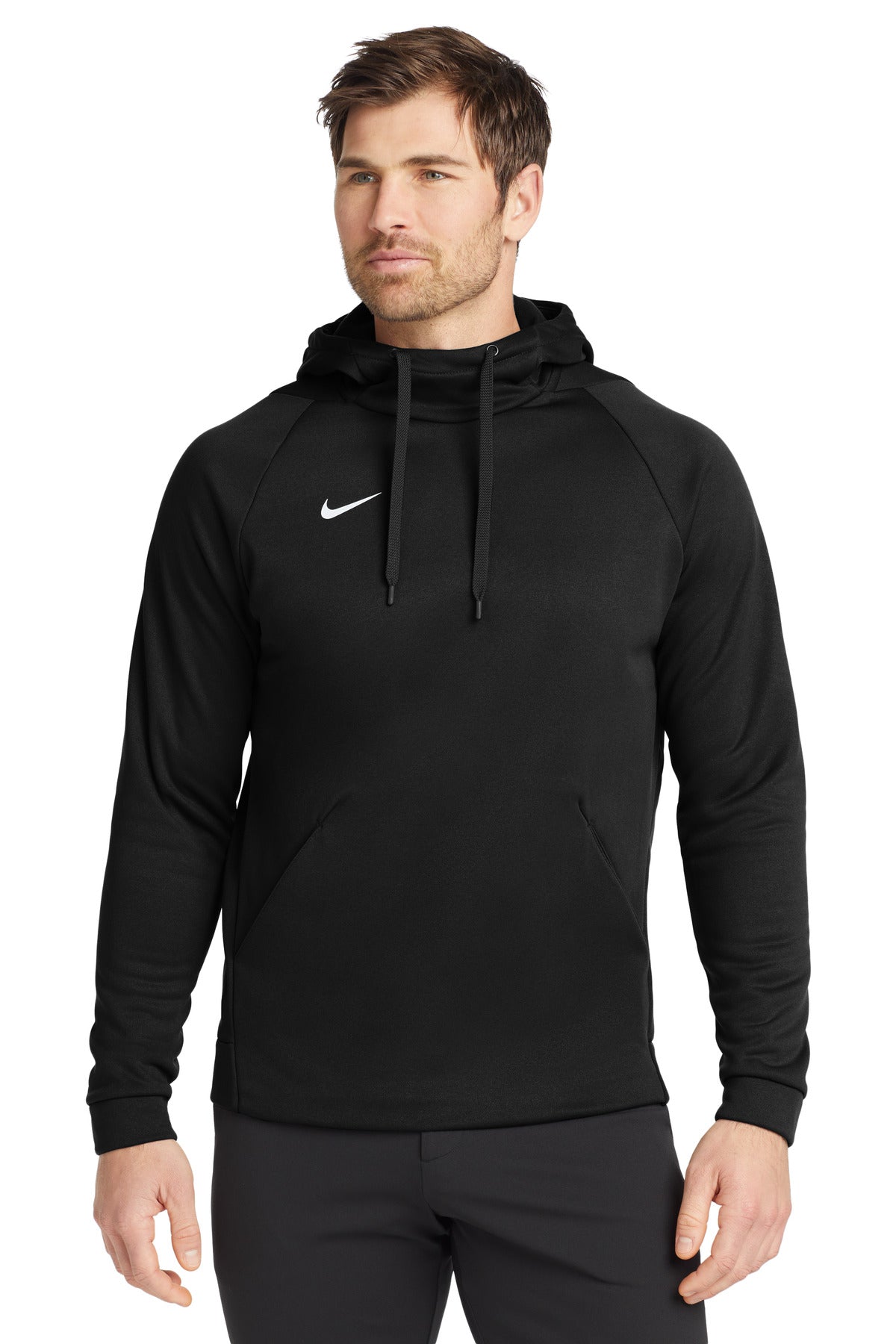Nike Therma-FIT Pullover Fleece Hoodie - Team Black