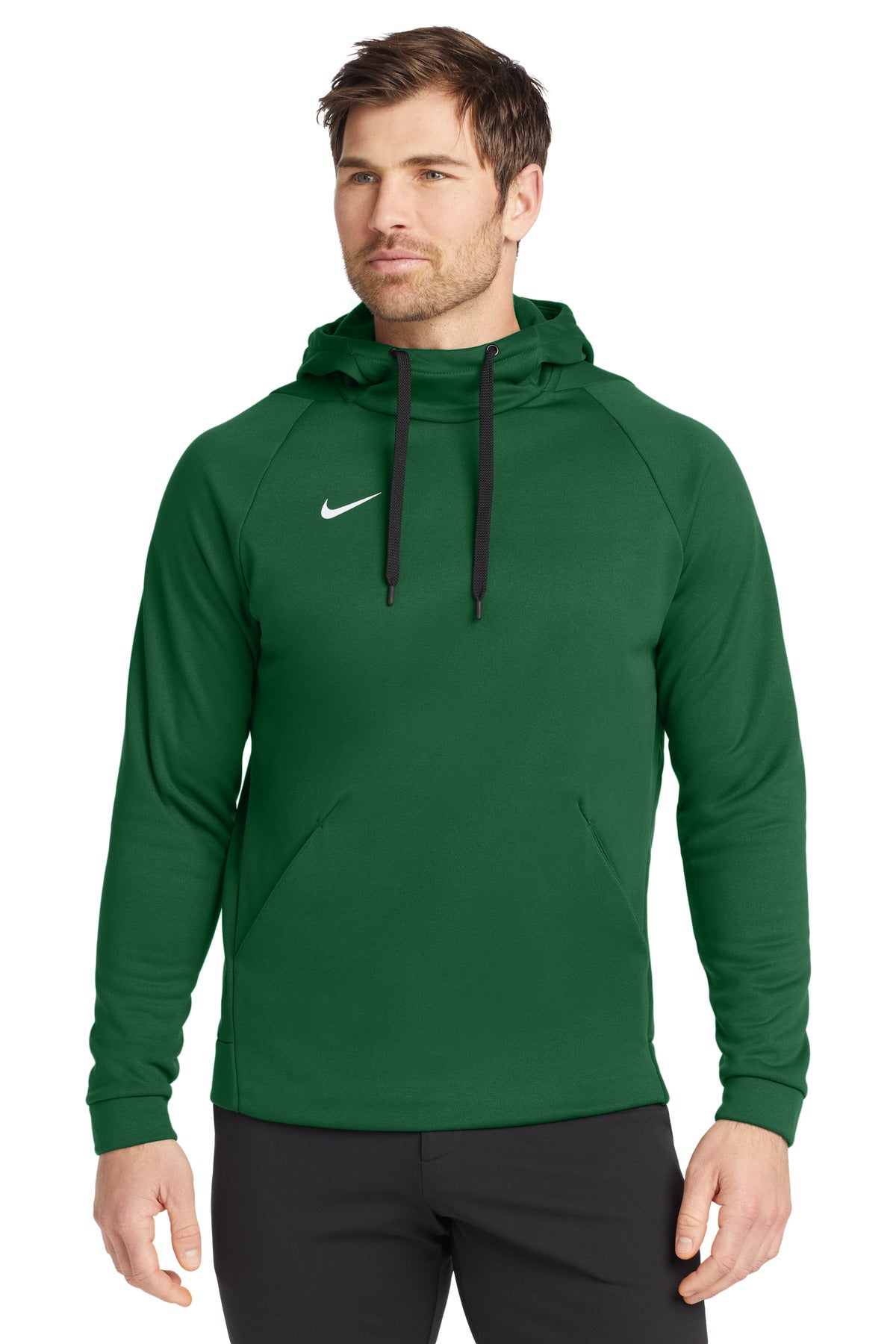 Nike Therma-FIT Pullover Fleece Hoodie - Team Dark Green