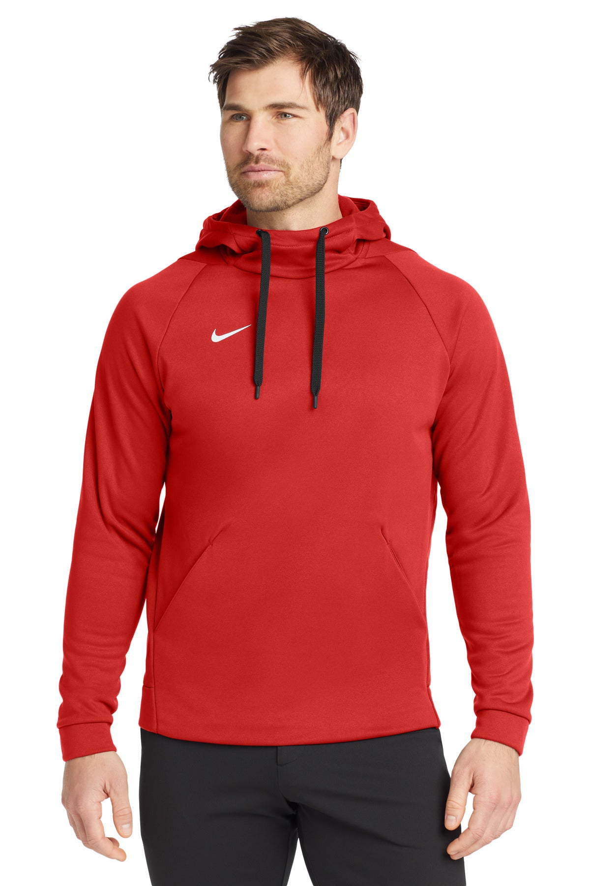 Nike Therma-FIT Pullover Fleece Hoodie - Team Scarlet