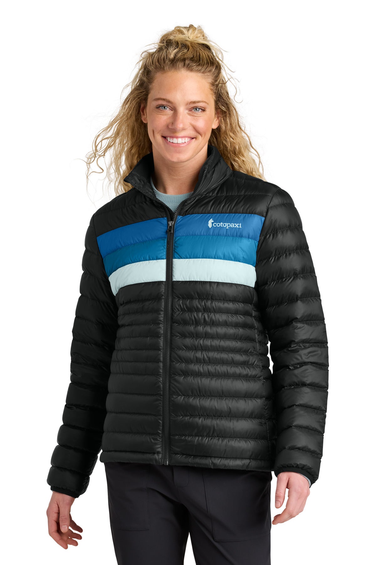Cotopaxi Women's Fuego Down Jacket - Black/ Atlantic