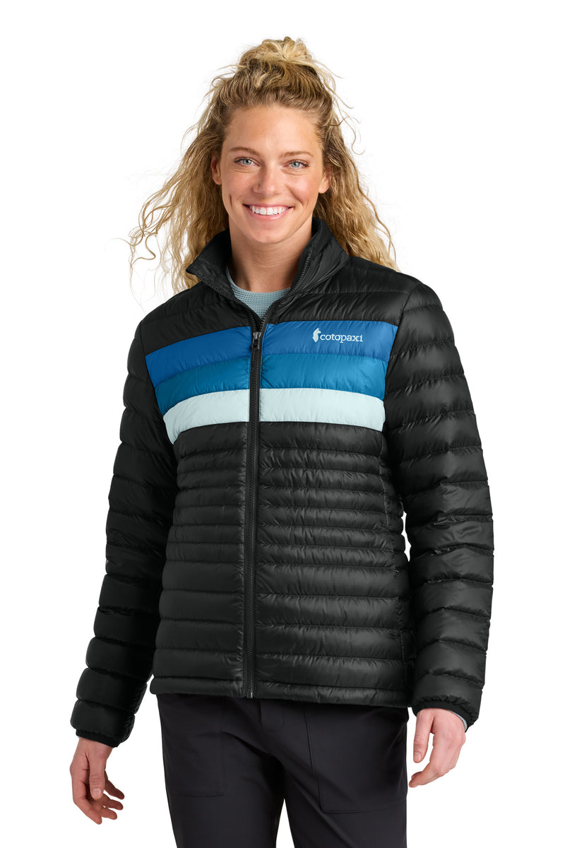 Cotopaxi Women's Fuego Down Jacket - Black/ Atlantic