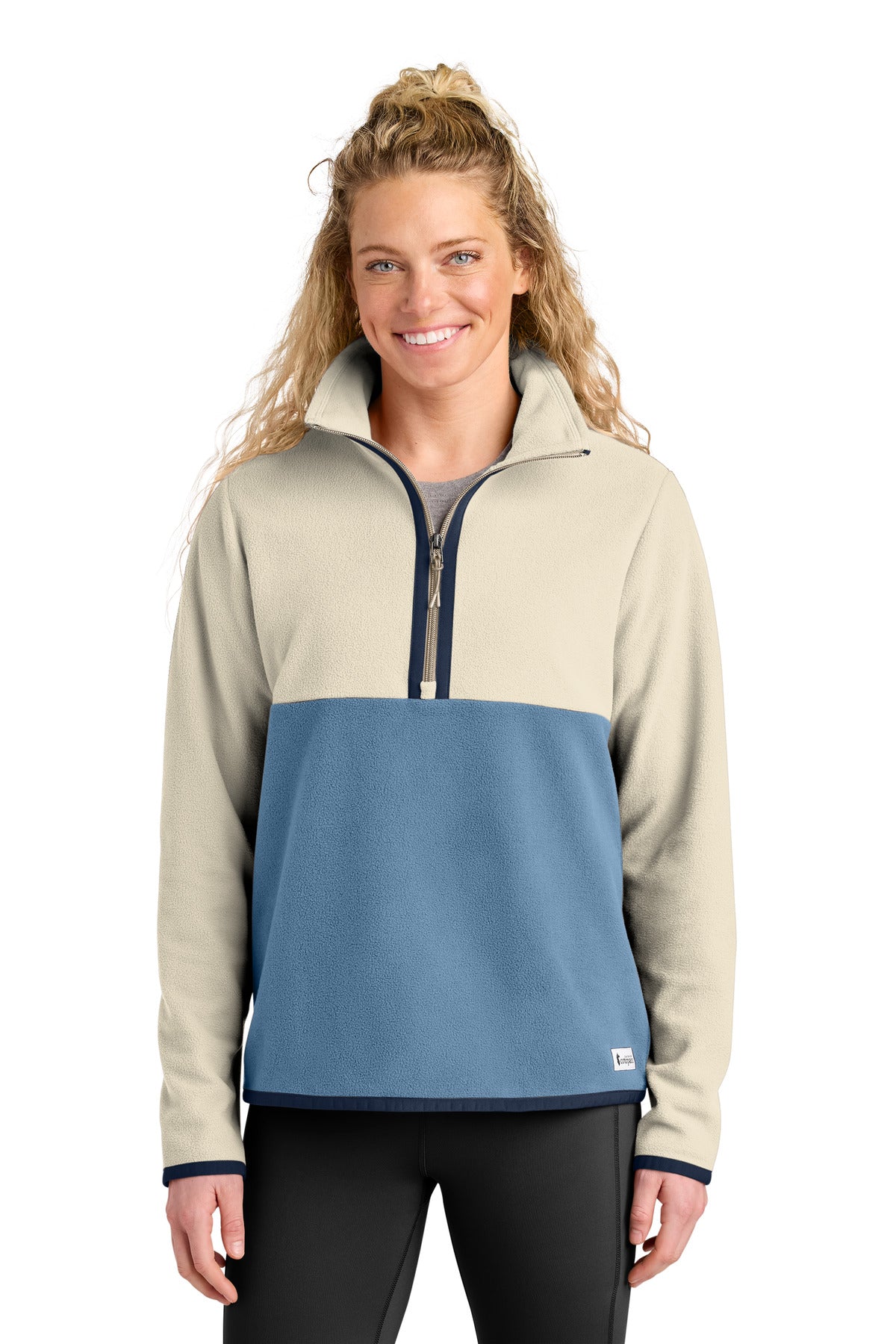 Cotopaxi Women's Amado 1/2-Zip Fleece - Cream/ Fjord