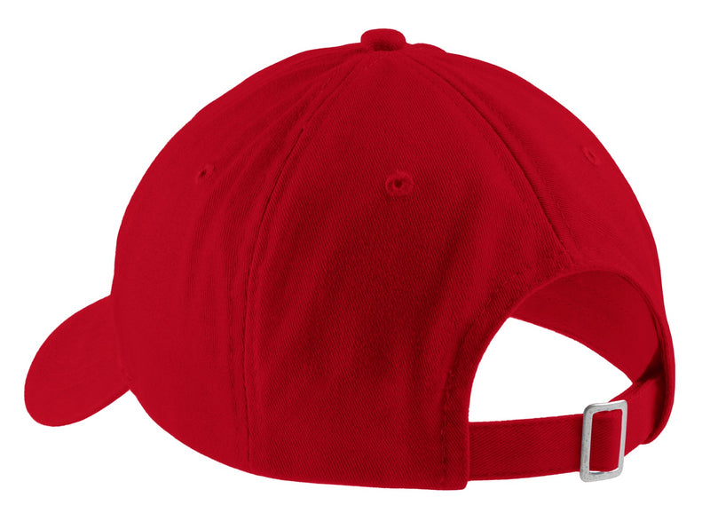 Port Authority Brushed Twill Low Profile Cap - Red