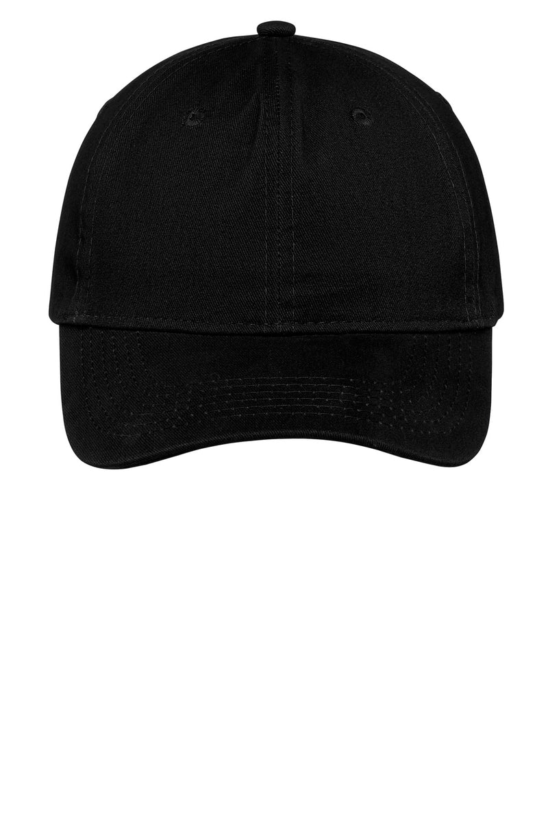 Port Authority Brushed Twill Low Profile Cap - Black