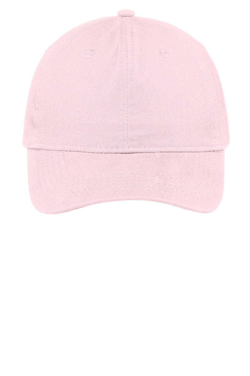 Port Authority Brushed Twill Low Profile Cap - Light Pink