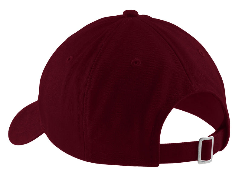 Port Authority Brushed Twill Low Profile Cap - Maroon