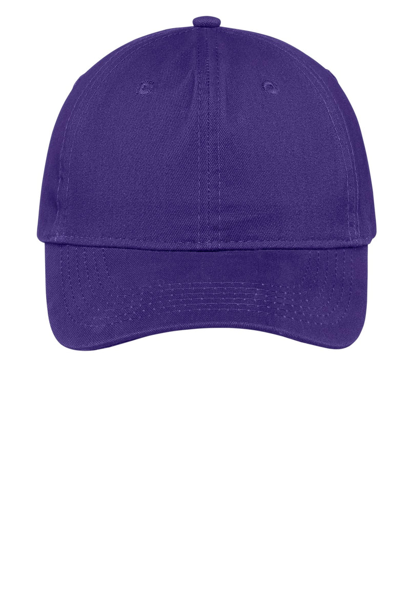 Port Authority Brushed Twill Low Profile Cap - Purple