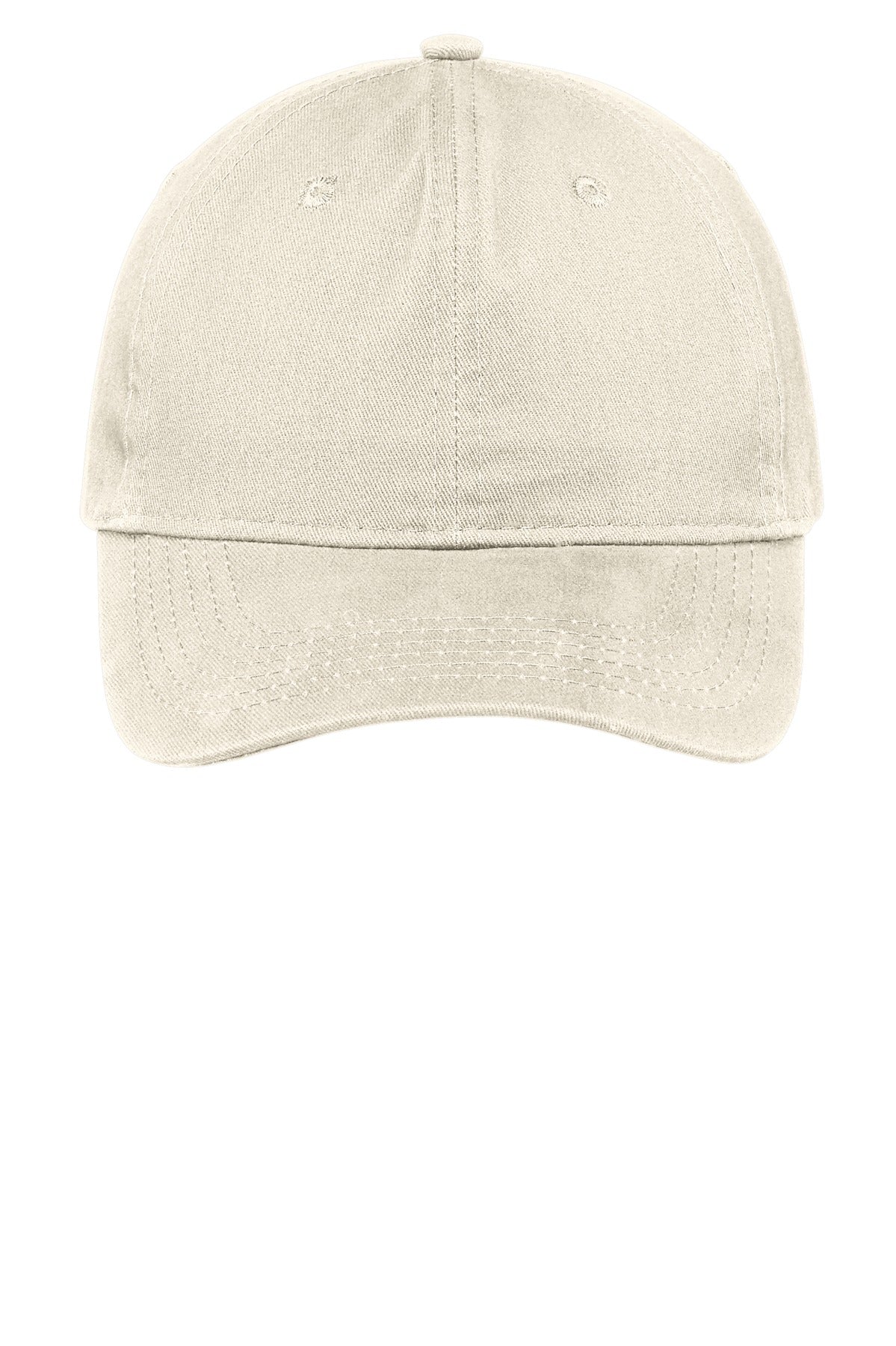 Port Authority Brushed Twill Low Profile Cap — stone