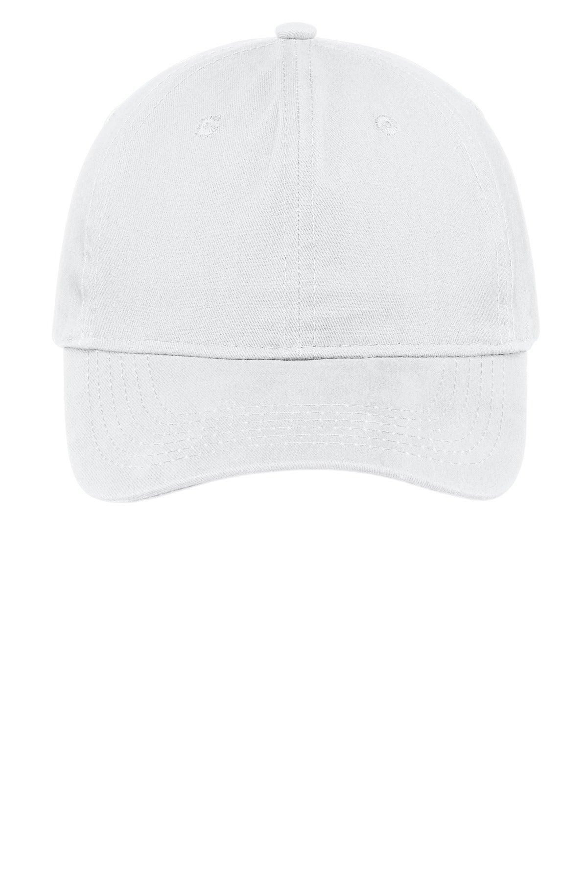Port Authority Brushed Twill Low Profile Cap - White