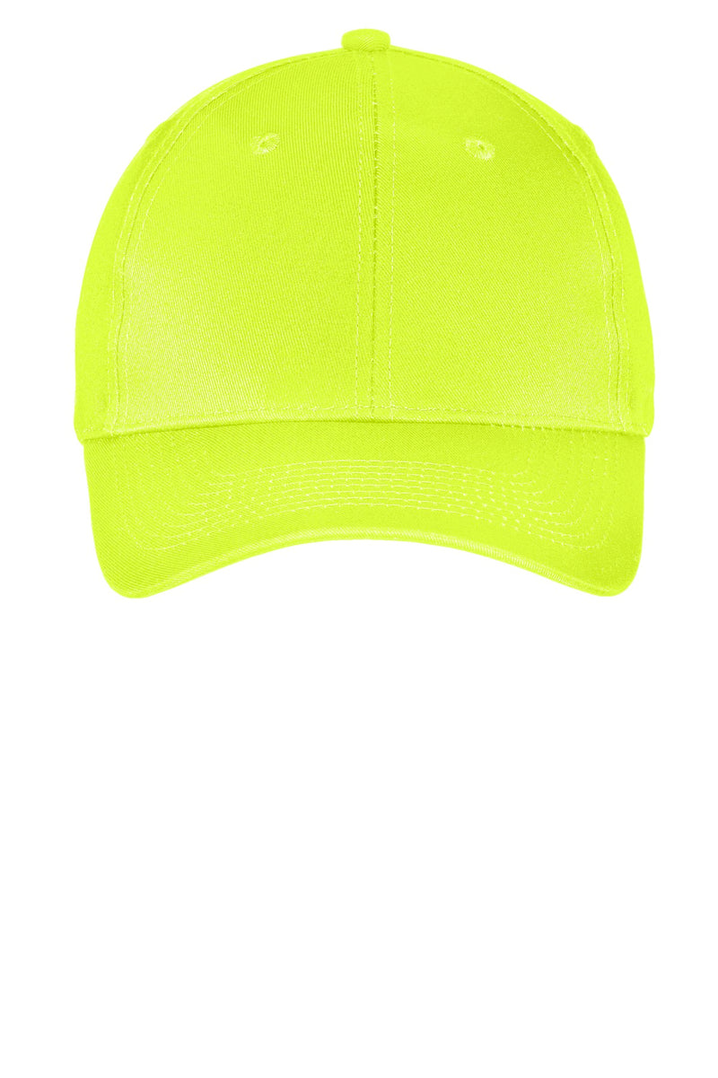 Port Authority Six-Panel Twill Cap - Neon Yellow