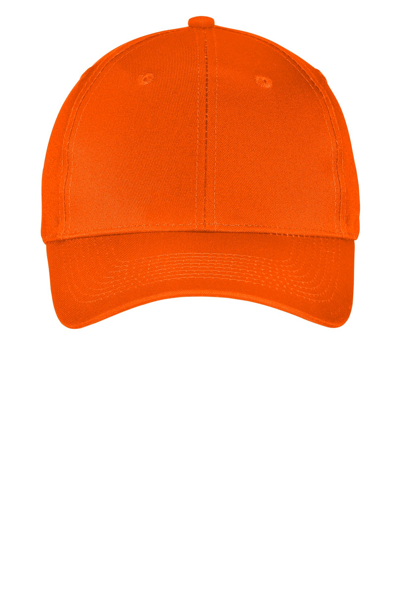 Port Authority Six-Panel Twill Cap - Orange