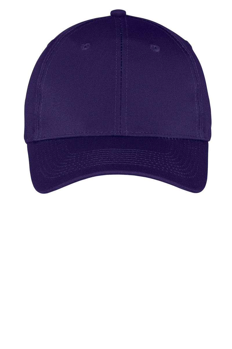 Port Authority Six-Panel Twill Cap - Purple