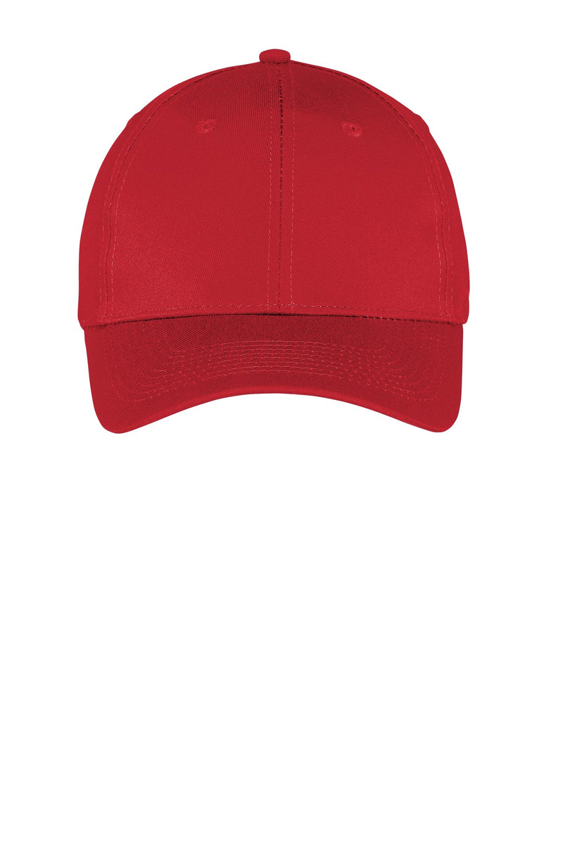 Port Authority Six-Panel Twill Cap - True Red