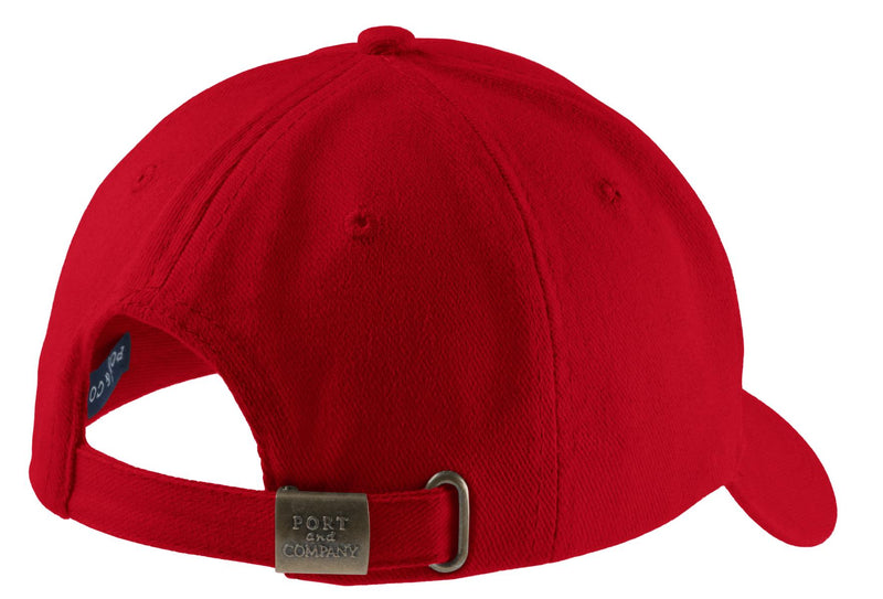 Port Authority Brushed Twill Cap - Red