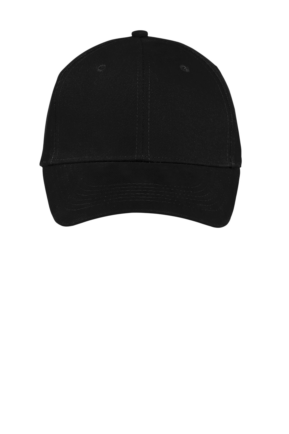 Port Authority Brushed Twill Cap - Black