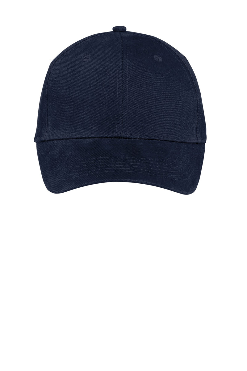 Port Authority Brushed Twill Cap - Navy