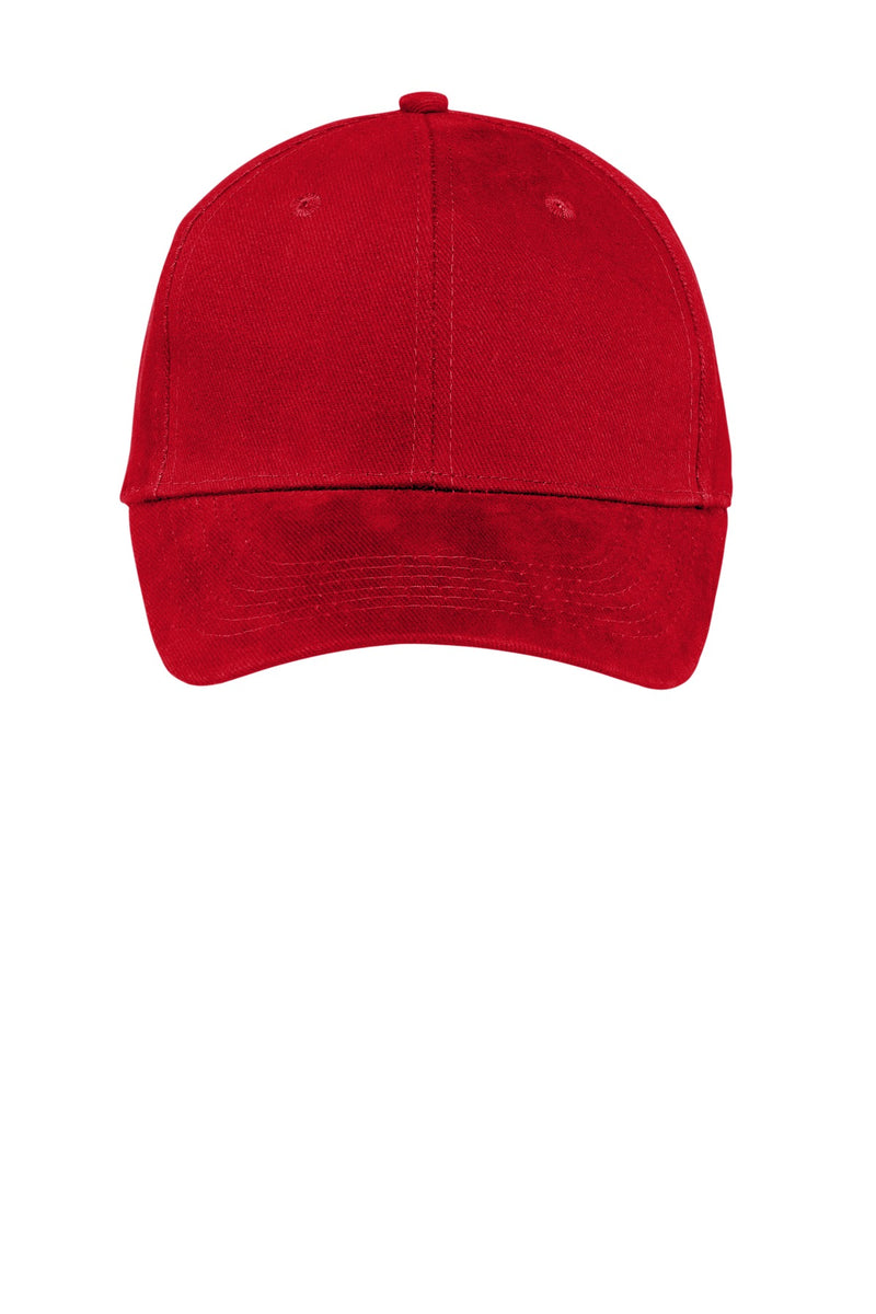 Port Authority Brushed Twill Cap - Red