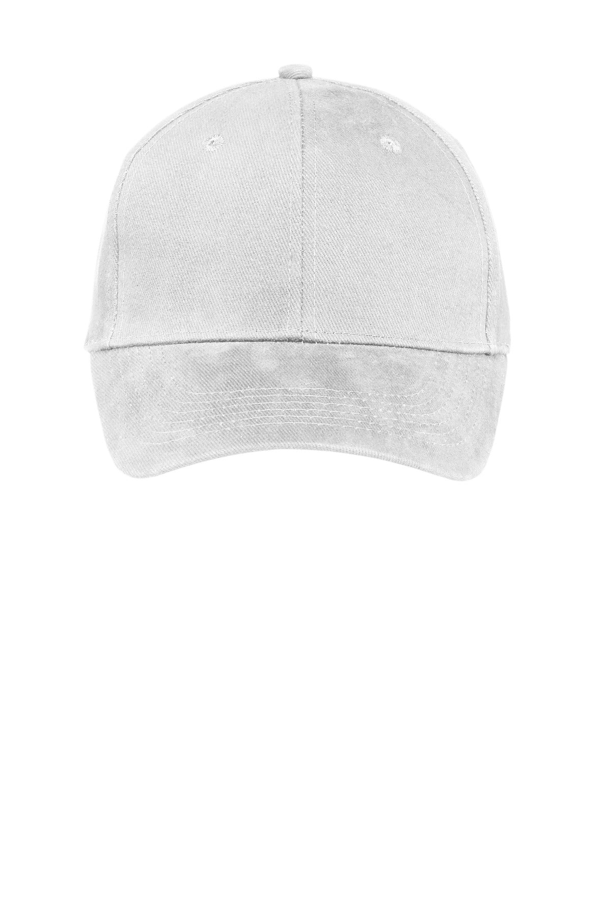 Port Authority Brushed Twill Cap - White