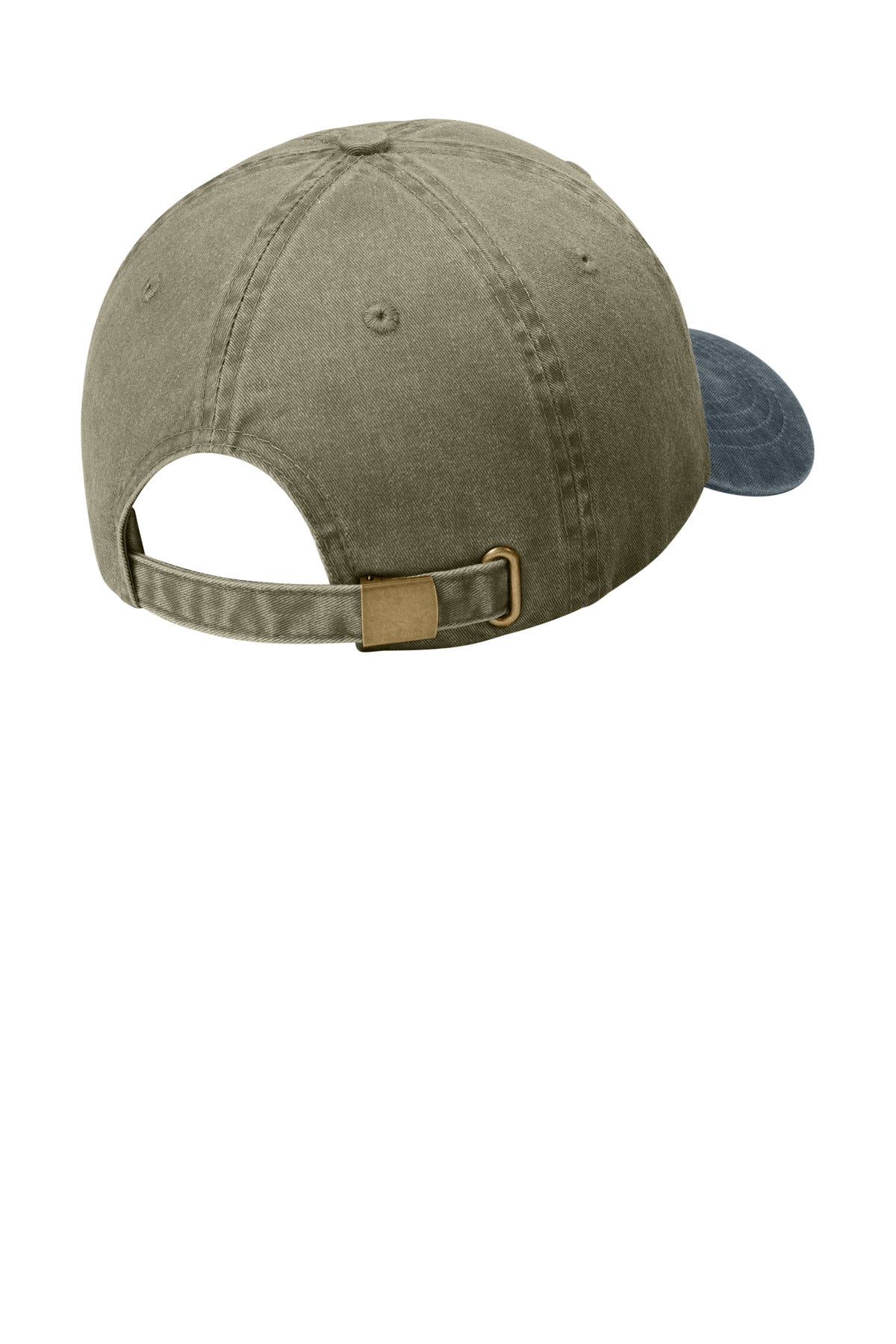 Port Authority Two-Tone Pigment-Dyed Cap - Khaki/ Graphite
