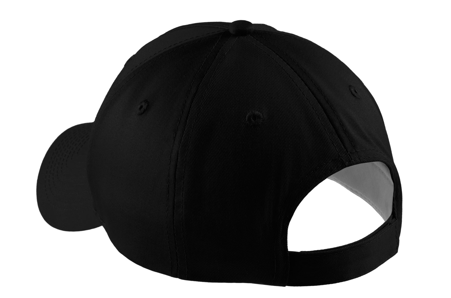 Port Authority Five-Panel Twill Cap - Black
