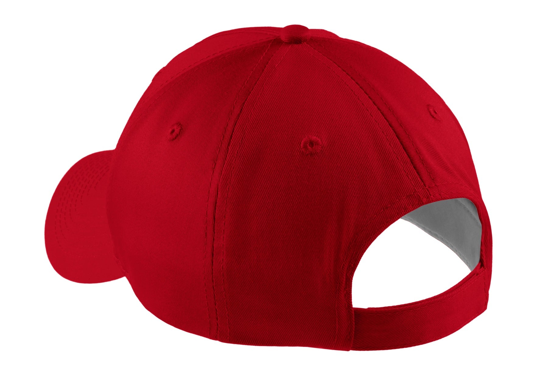 Port Authority Five-Panel Twill Cap - Red