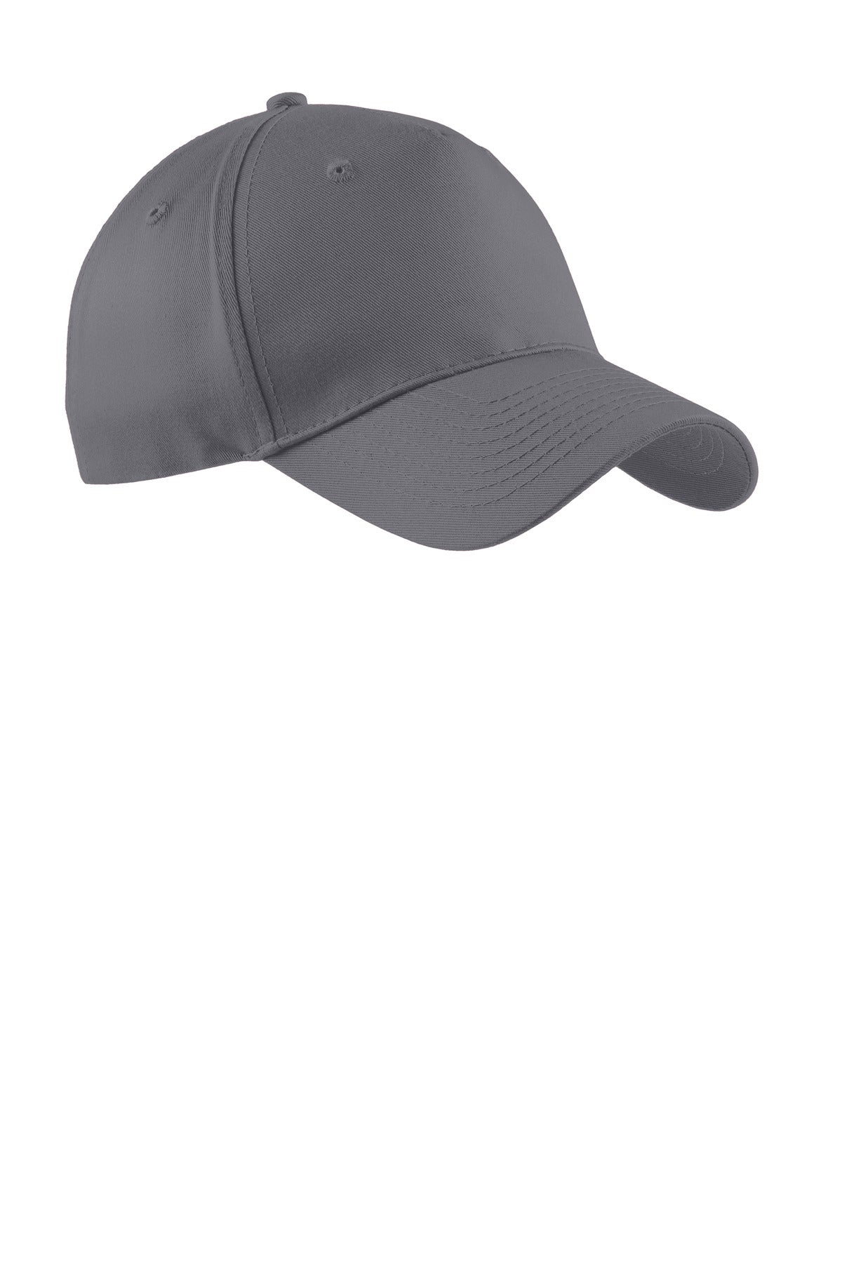 Port Authority Five-Panel Twill Cap - Charcoal