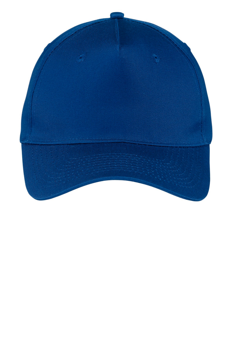 Port Authority Five-Panel Twill Cap - Royal
