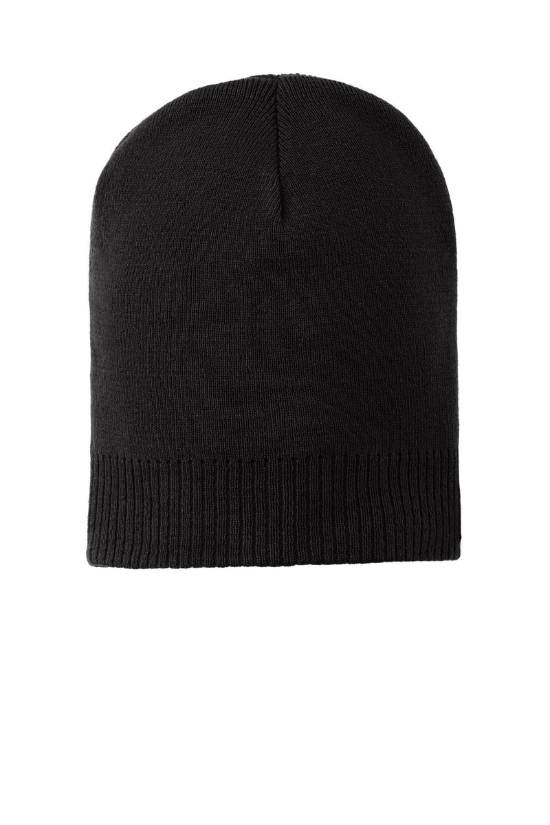Port Authority 100% Cotton Beanie - Black