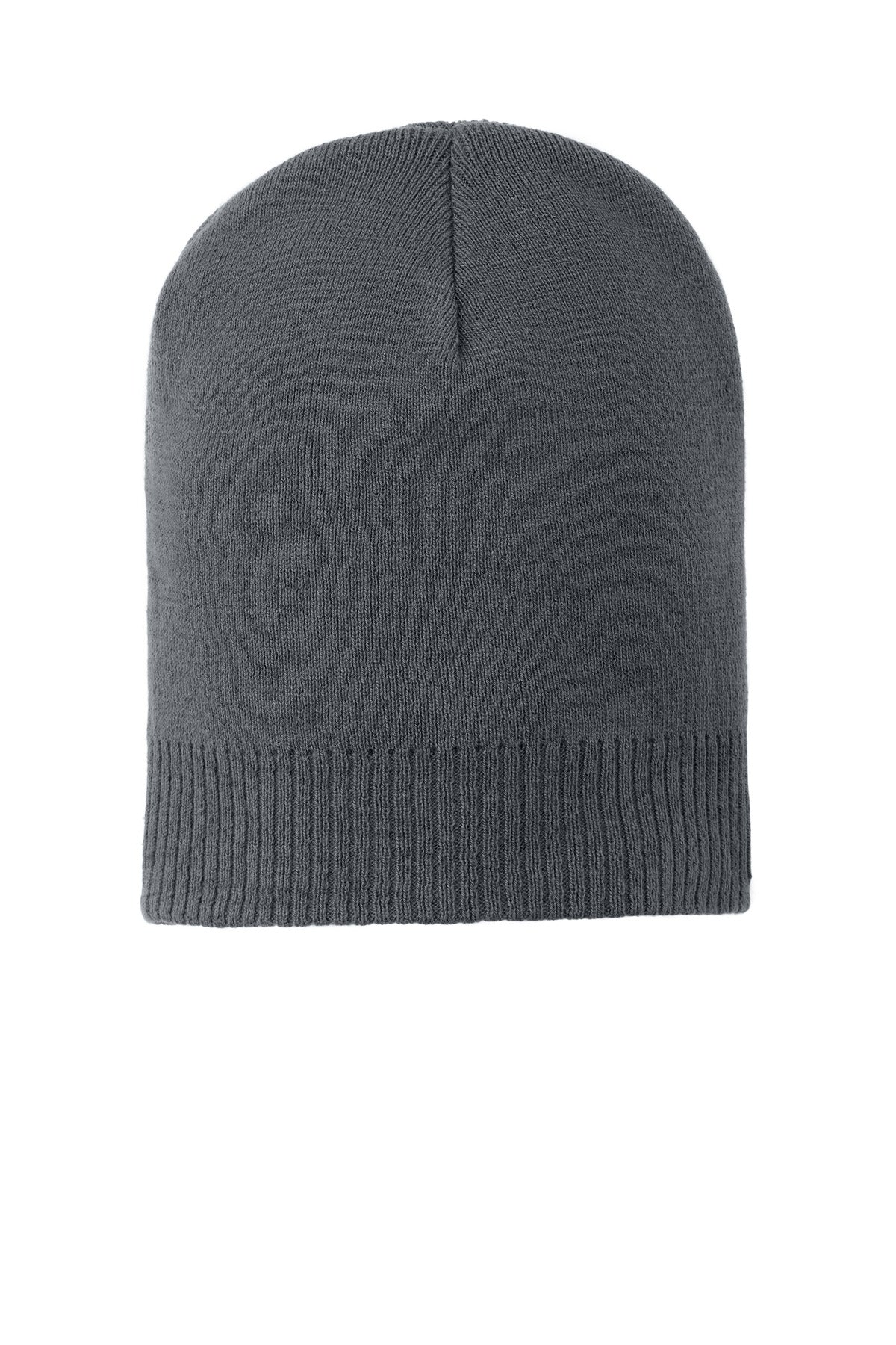 Port Authority 100% Cotton Beanie - Graphite