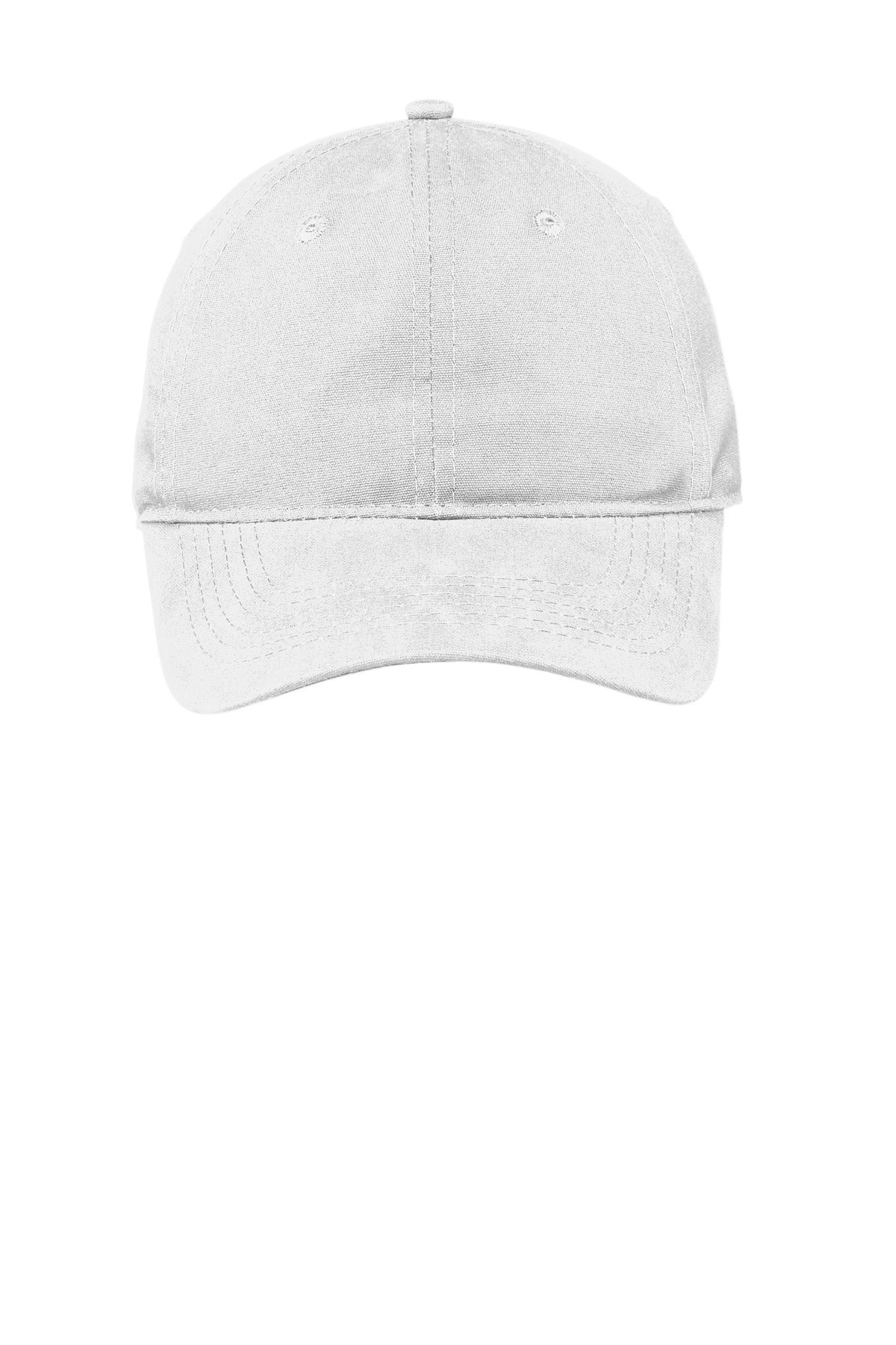 Port Authority Soft Brushed Canvas Cap - White