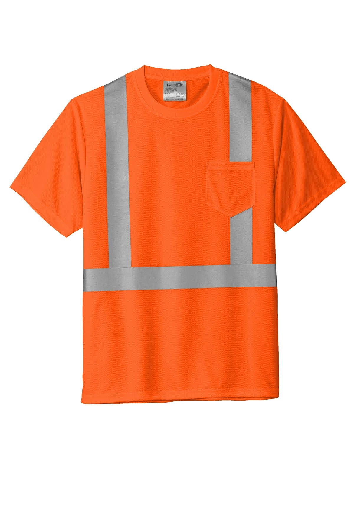 CornerStone  ANSI 107 Class 2 Mesh Tee - Safety Orange