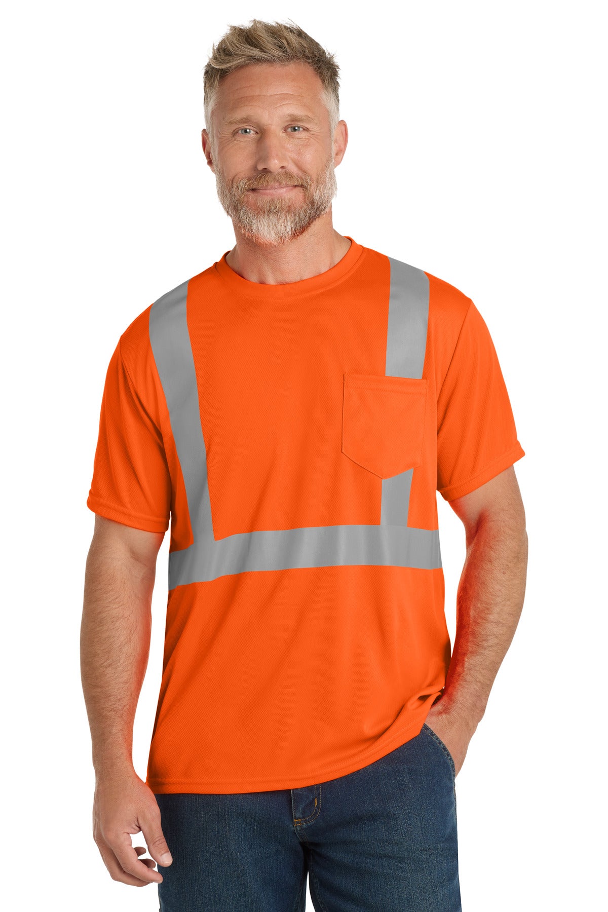 CornerStone  ANSI 107 Class 2 Mesh Tee - Safety Orange