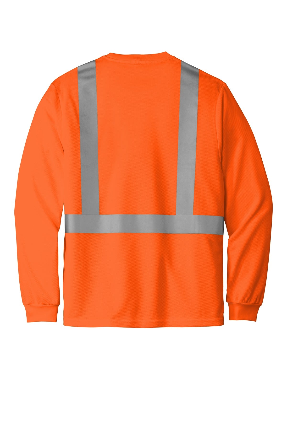 CornerStone  ANSI 107 Class 2 Mesh Long Sleeve Tee - Safety Orange
