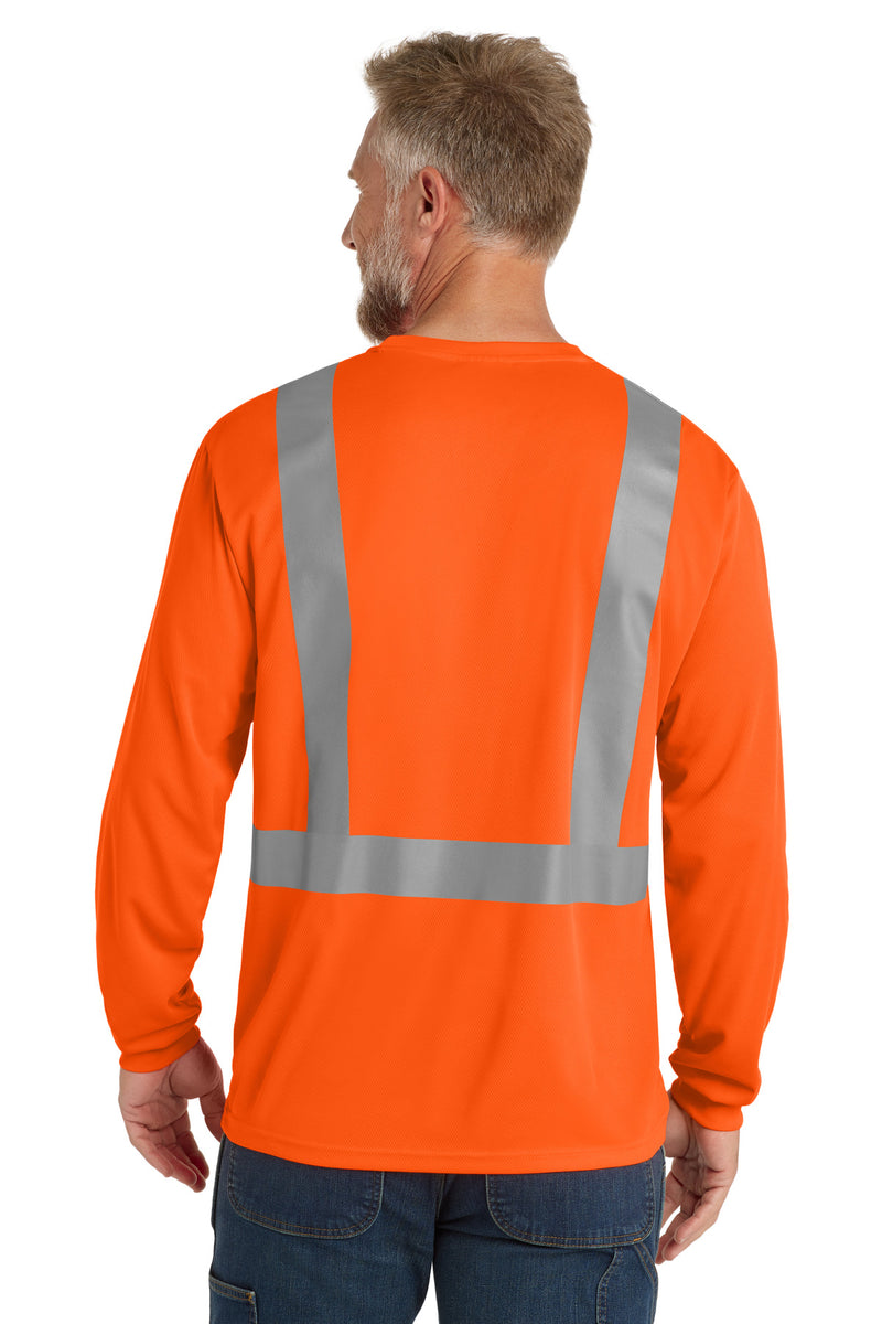 CornerStone  ANSI 107 Class 2 Mesh Long Sleeve Tee - Safety Orange