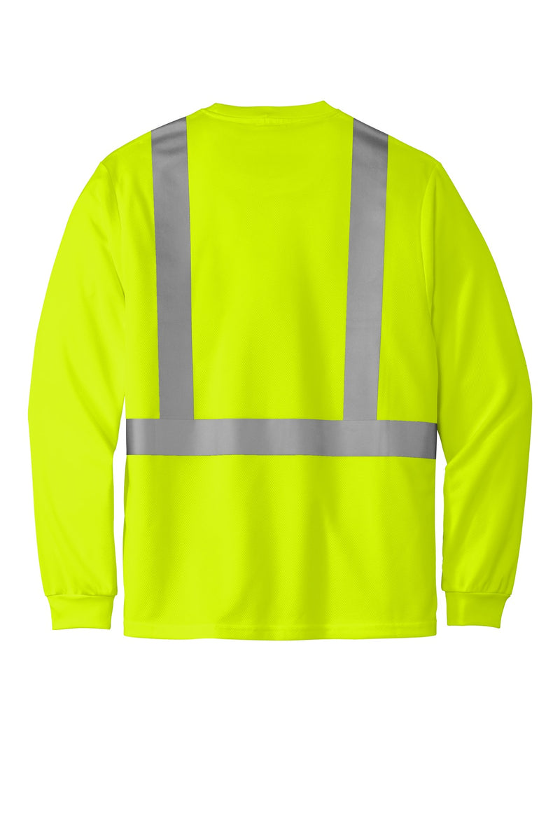 CornerStone  ANSI 107 Class 2 Mesh Long Sleeve Tee - Safety Yellow
