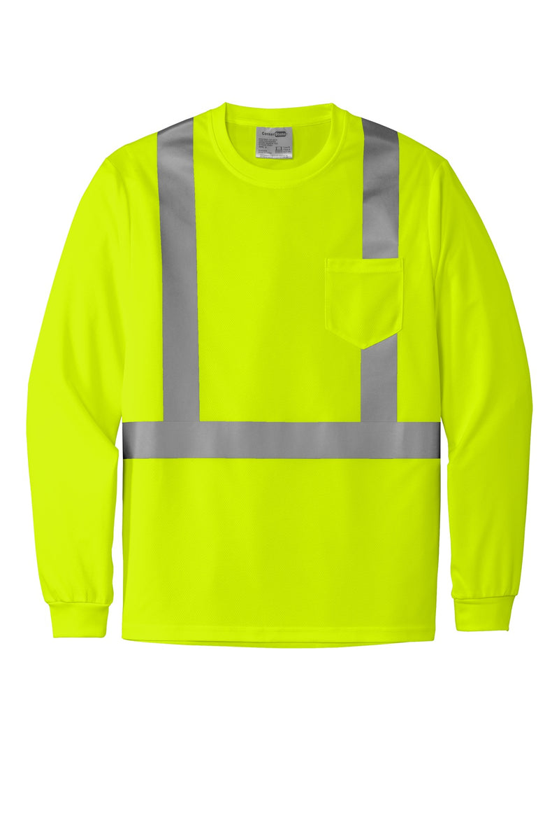 CornerStone  ANSI 107 Class 2 Mesh Long Sleeve Tee - Safety Yellow