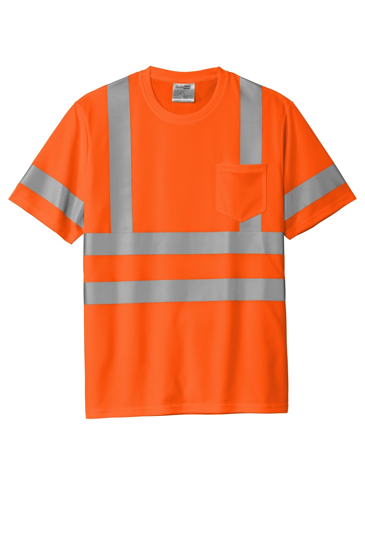 CornerStone  ANSI 107 Class 3 Mesh Tee - Safety Orange