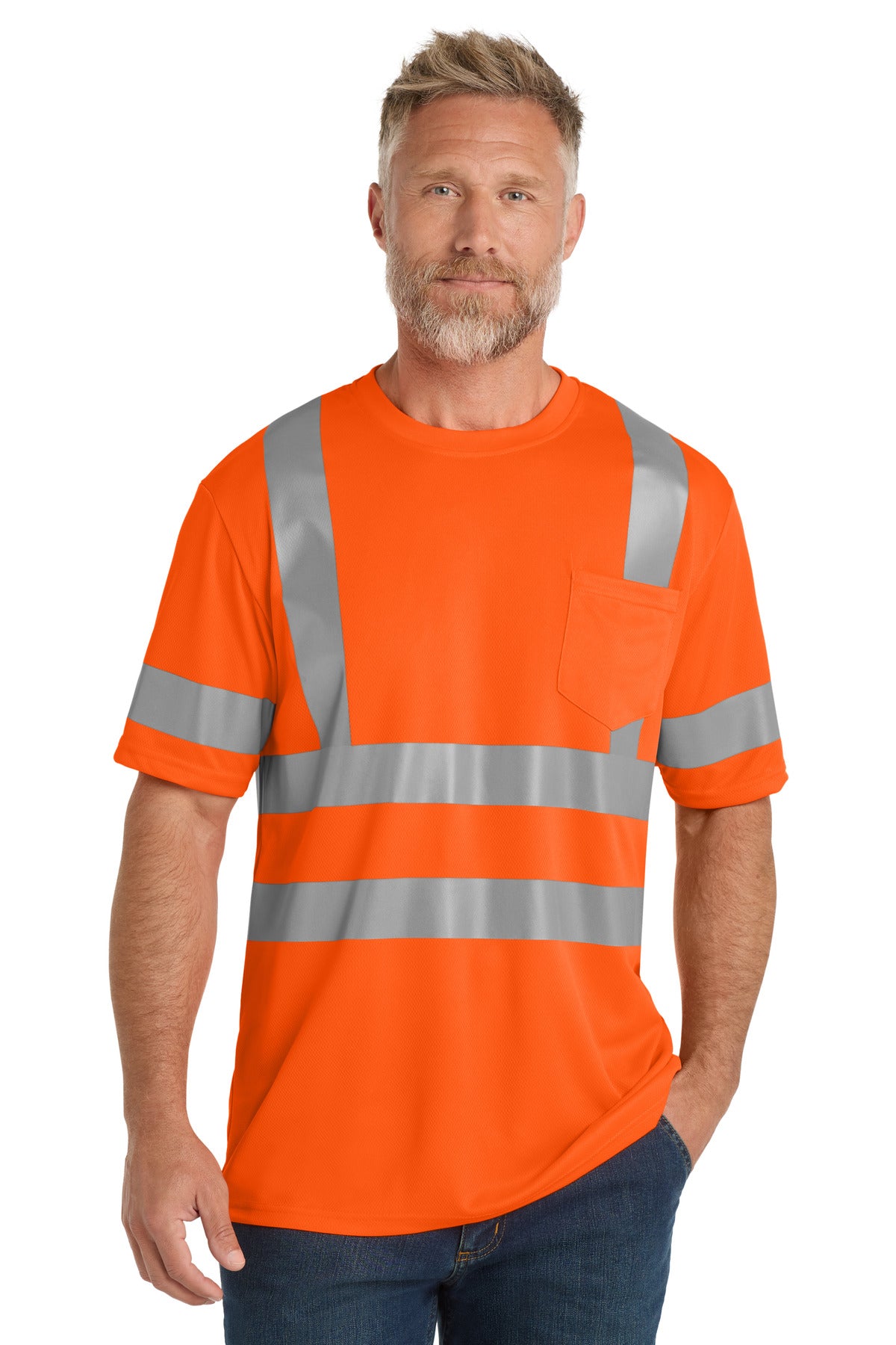 CornerStone  ANSI 107 Class 3 Mesh Tee - Safety Orange