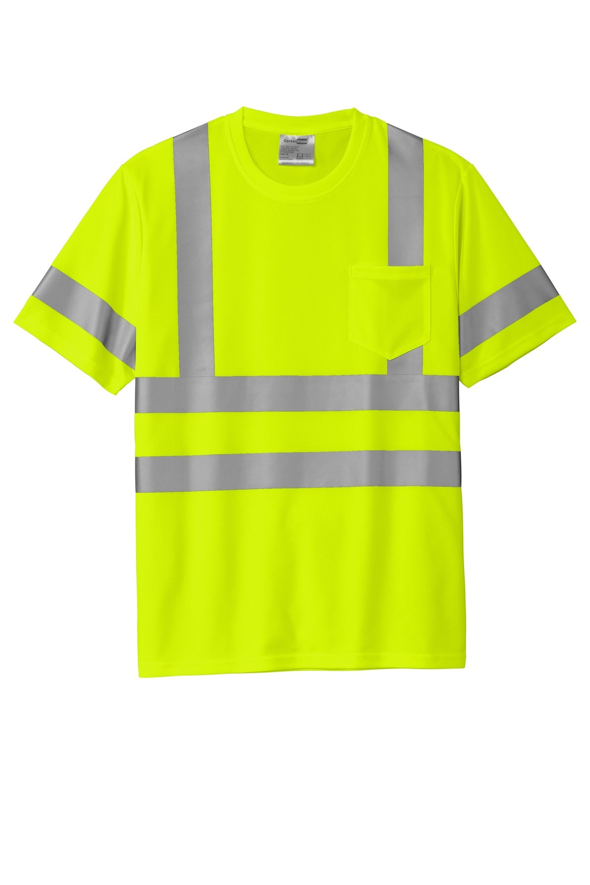CornerStone  ANSI 107 Class 3 Mesh Tee - Safety Yellow