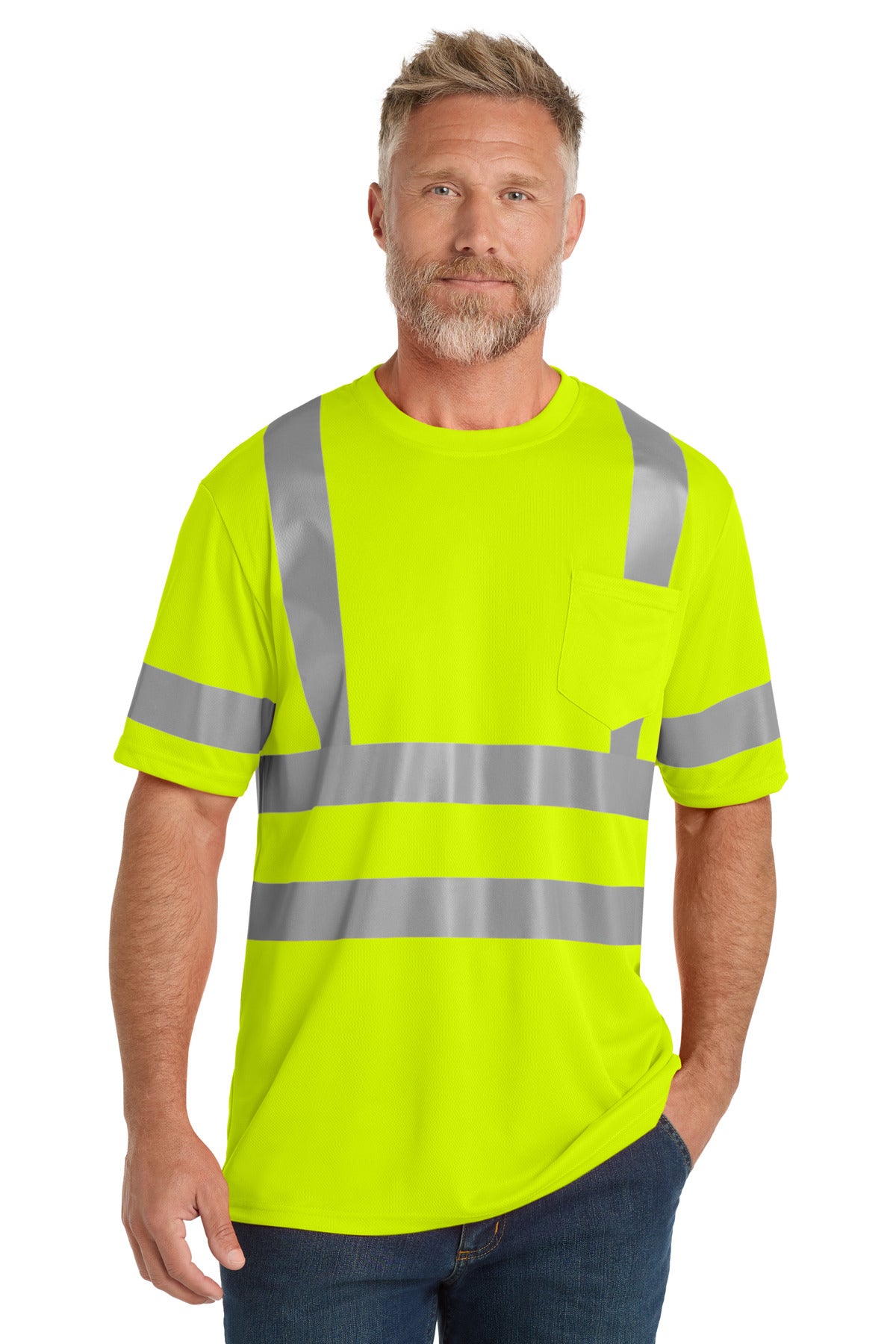 CornerStone  ANSI 107 Class 3 Mesh Tee - Safety Yellow