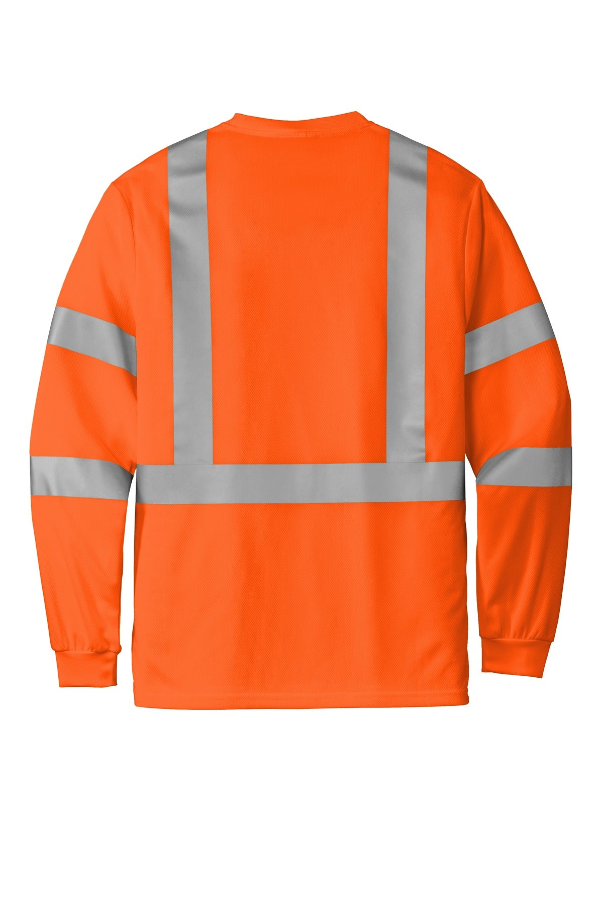 CornerStone  ANSI 107 Class 3 Mesh Long Sleeve Tee - Safety Orange
