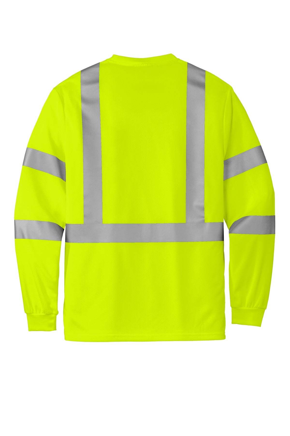 CornerStone  ANSI 107 Class 3 Mesh Long Sleeve Tee - Safety Yellow