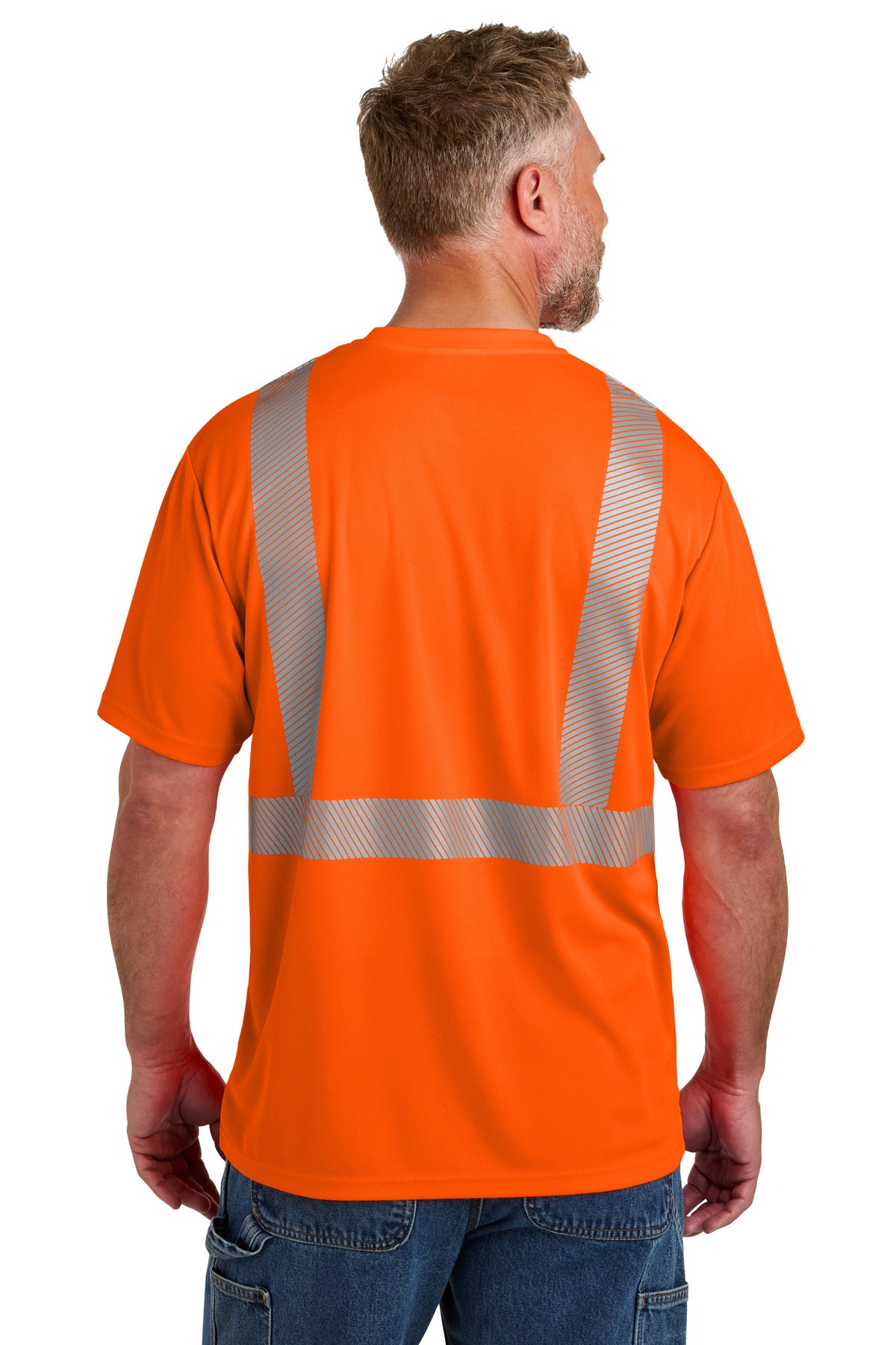 CornerStone ANSI 107 Class 2 Segmented Tape Tee - Safety Orange