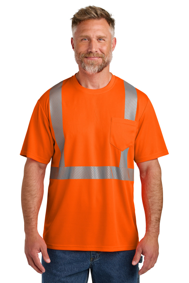 CornerStone ANSI 107 Class 2 Segmented Tape Tee - Safety Orange
