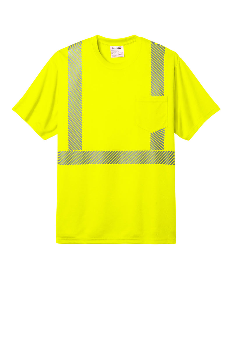 CornerStone ANSI 107 Class 2 Segmented Tape Tee - Safety Yellow