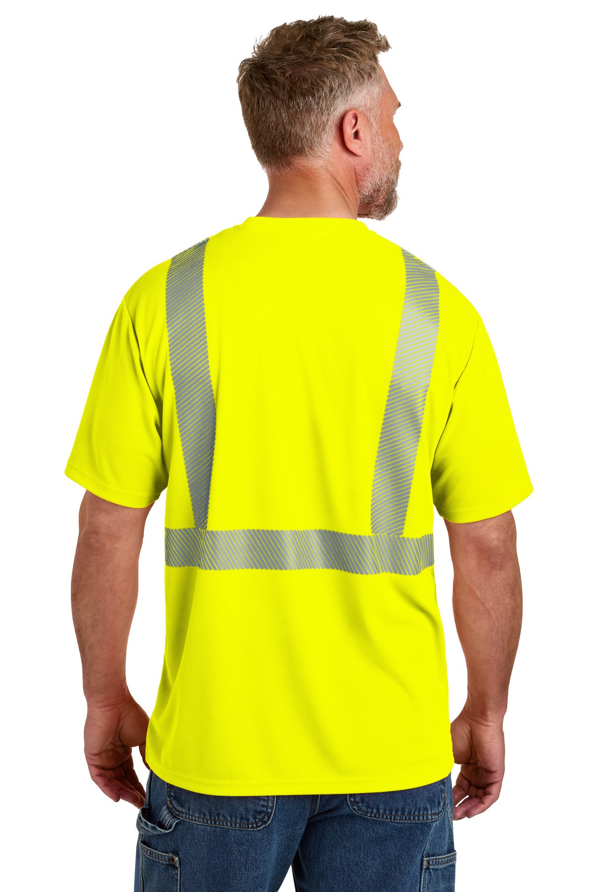CornerStone ANSI 107 Class 2 Segmented Tape Tee - Safety Yellow