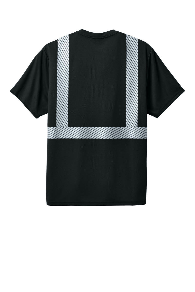 CornerStone Enhanced Visibility Segmented Tape Tee - Black