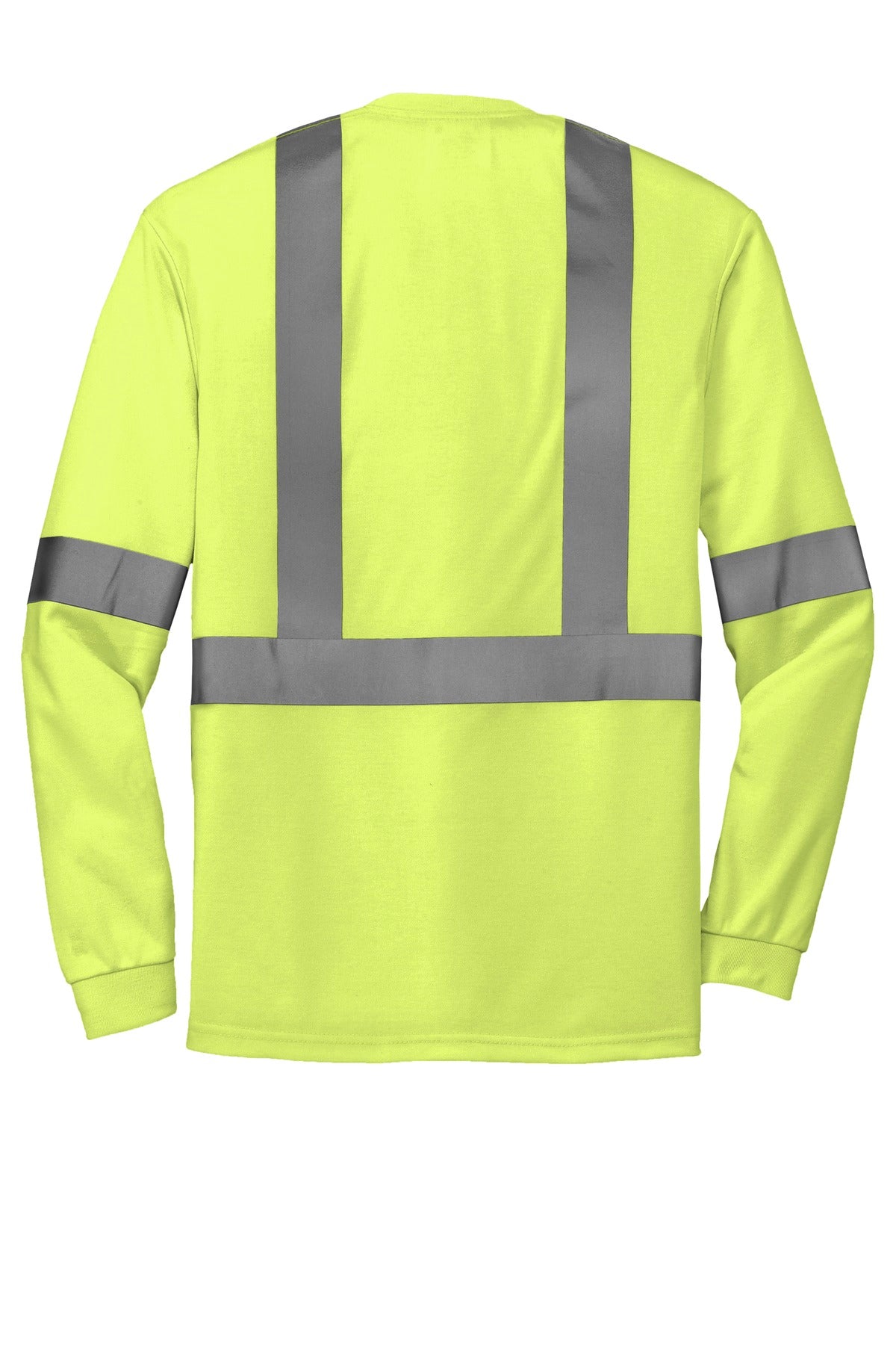 CornerStone ANSI 107 Class 2 Long Sleeve Safety T-Shirt - Safety Yellow/ Reflective