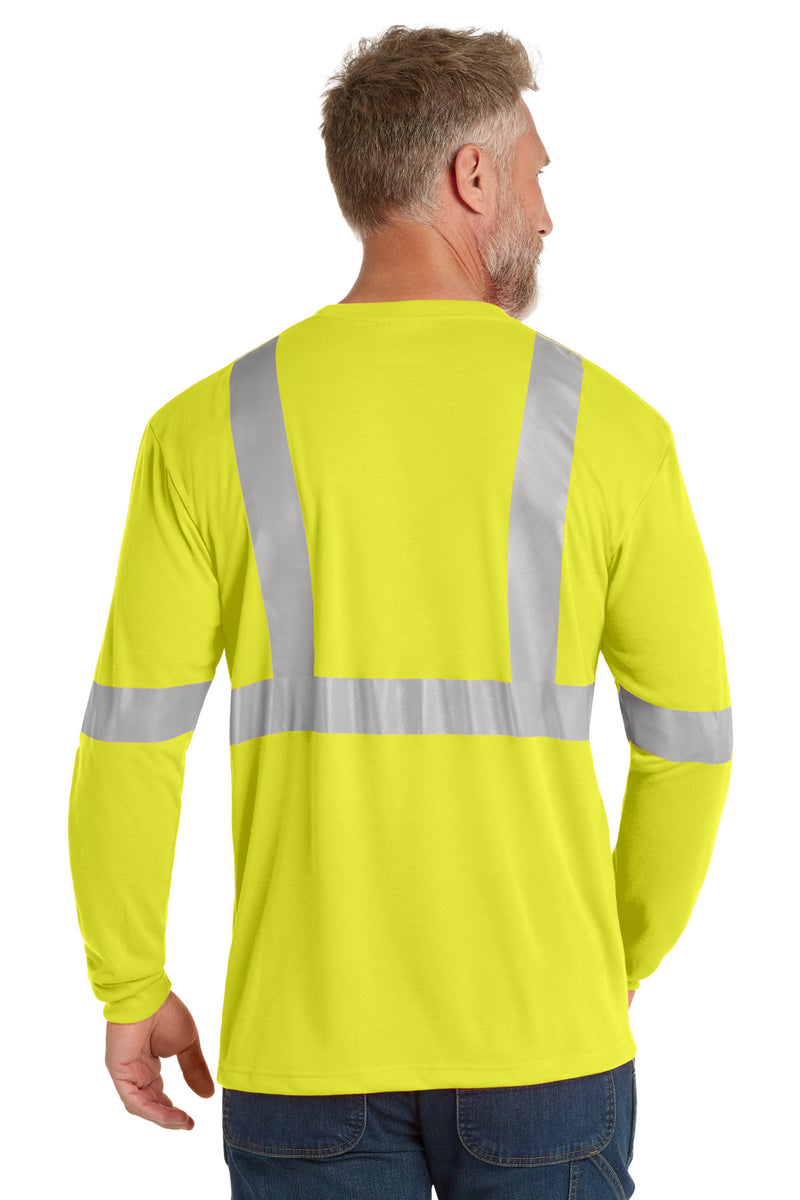 CornerStone ANSI 107 Class 2 Long Sleeve Safety T-Shirt - Safety Yellow/ Reflective