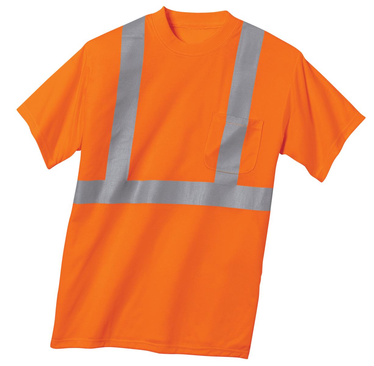 CornerStone - ANSI 107 Class 2 Safety T-Shirt - Safety Orange/ Reflective